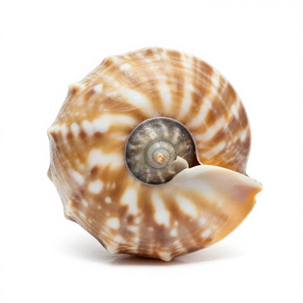 Nautilus shell isolated on a white background
