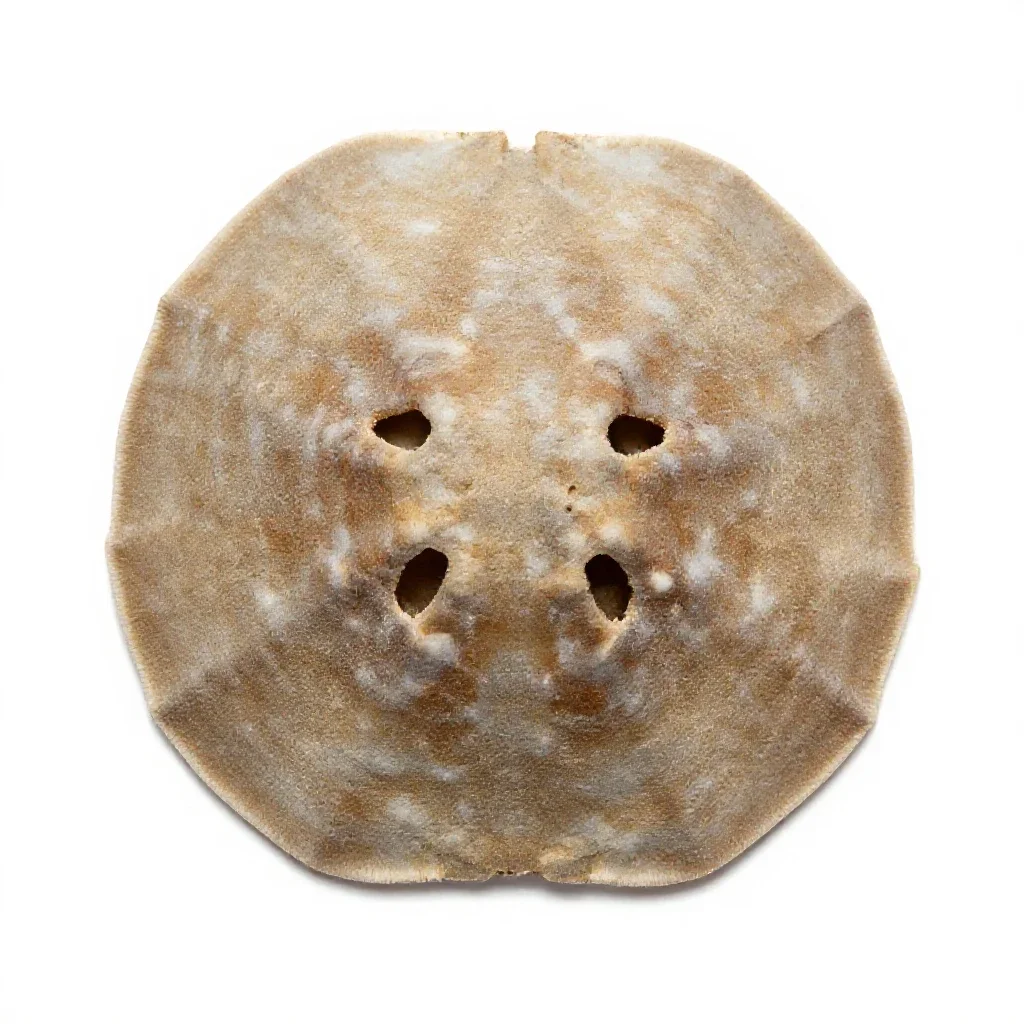 Sand dollar isolated on a white background