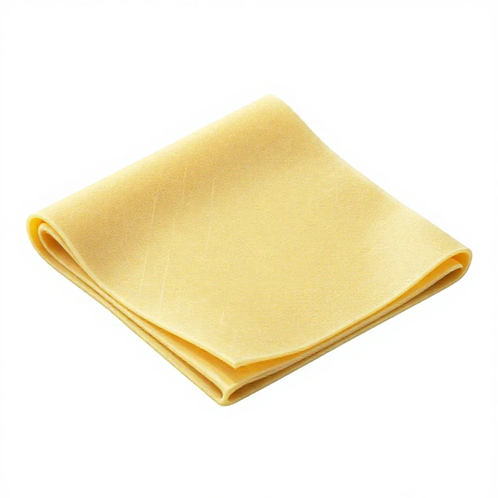 Beeswax wrap folded isolated on a white background