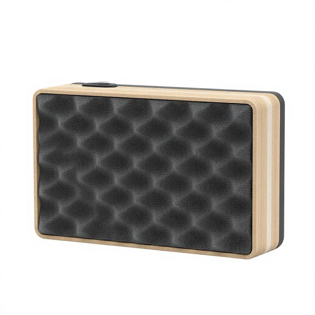 Hard camera case with foam isolated on a white background