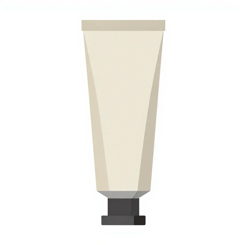 Tube of hand cream isolated on a white background