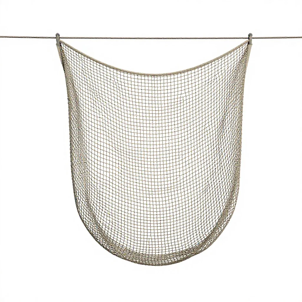 Fish net isolated on a white background