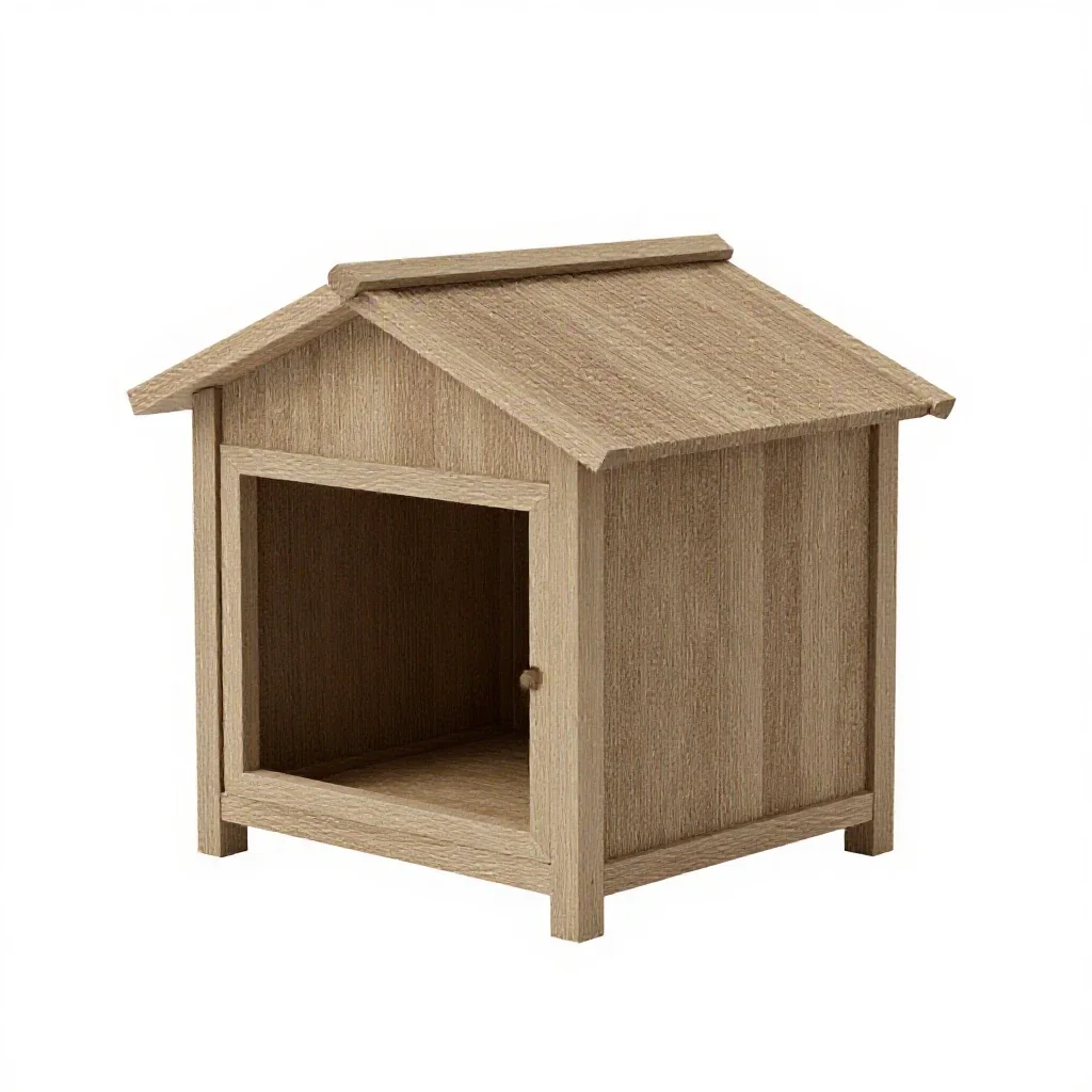 Guinea pig hutch isolated on a white background