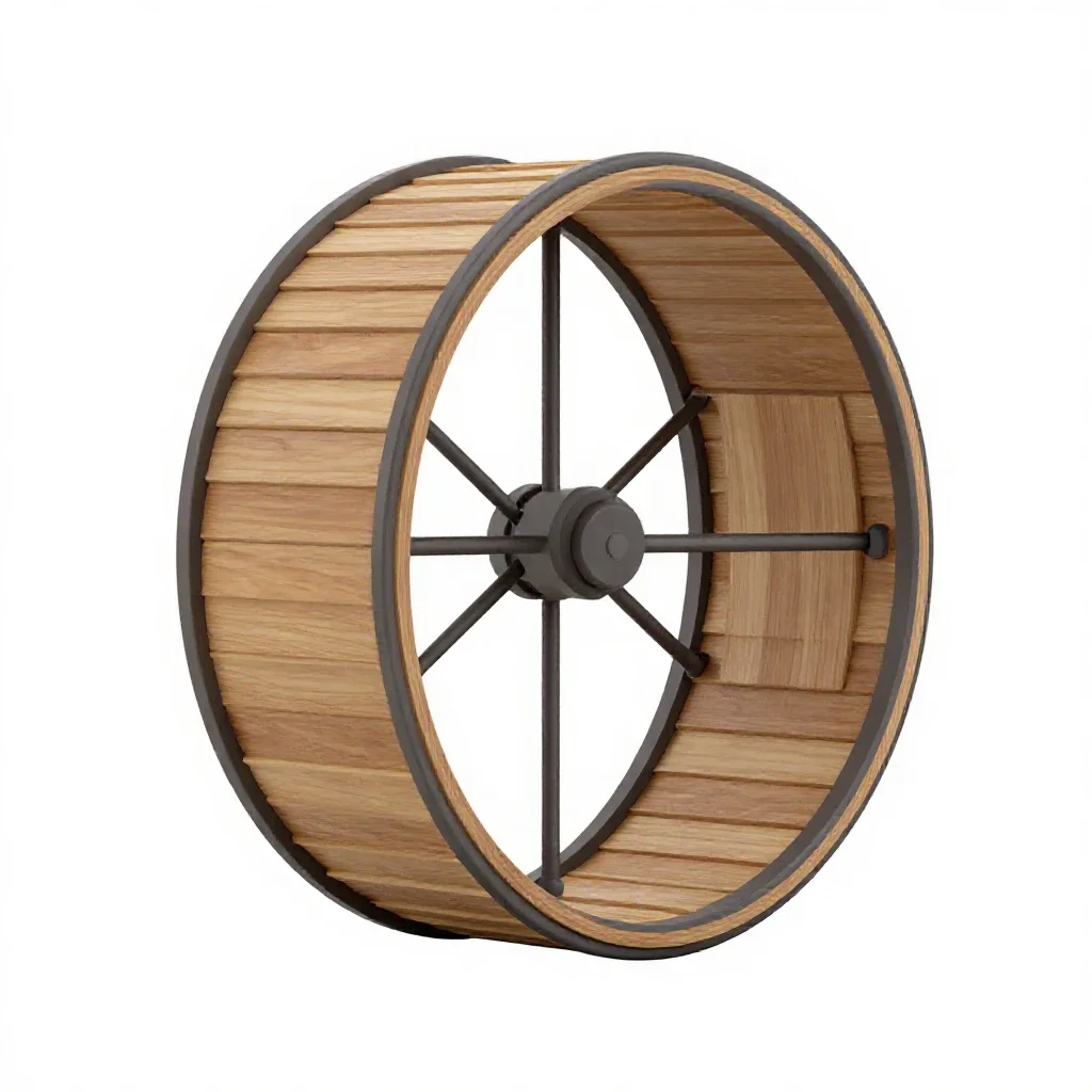 Hamster wheel isolated on a white background