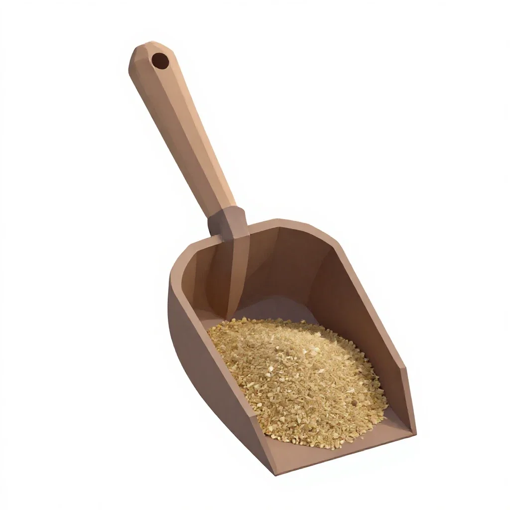 Litter scoop isolated on a white background