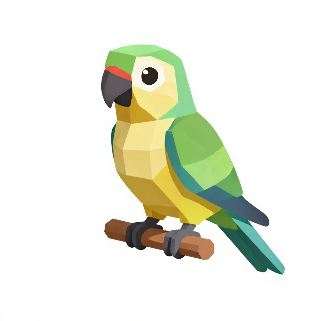 Parrot foraging toy isolated on a white background