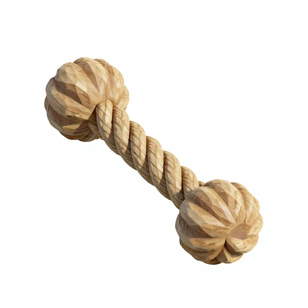 Rope tug toy isolated on a white background