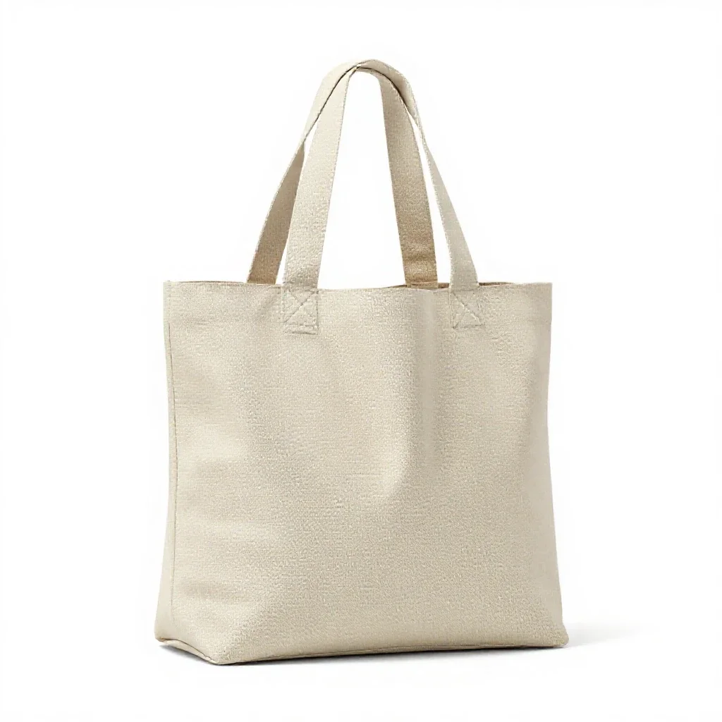Soft carrier bag isolated on a white background