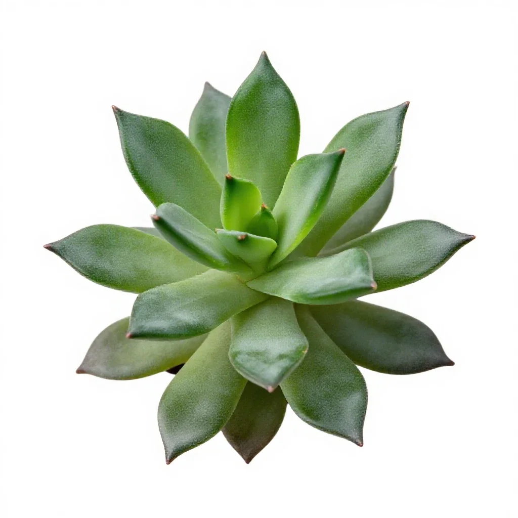 Jade plant isolated on a white background