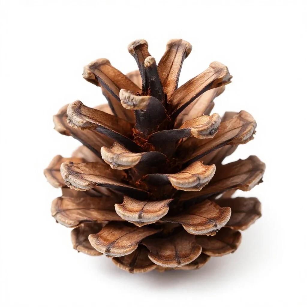 Pine cone isolated on a white background