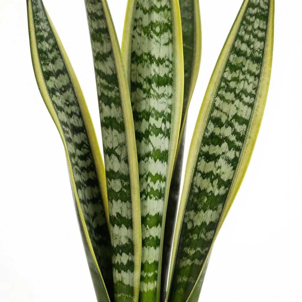 Snake plant isolated on a white background
