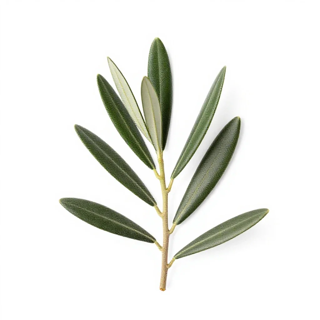 Olive branch isolated on a white background