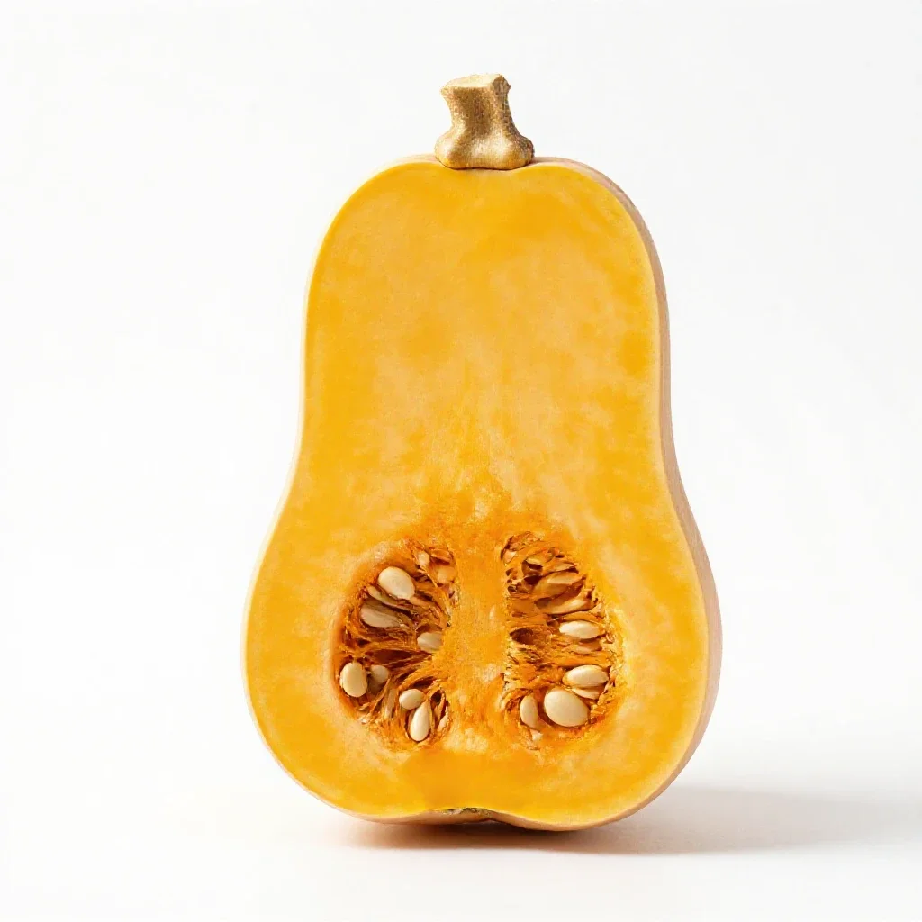 Butternut squash isolated on a white background
