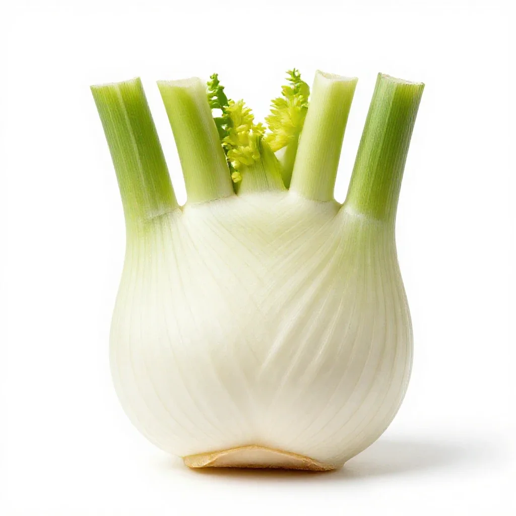 Fennel bulb isolated on a white background