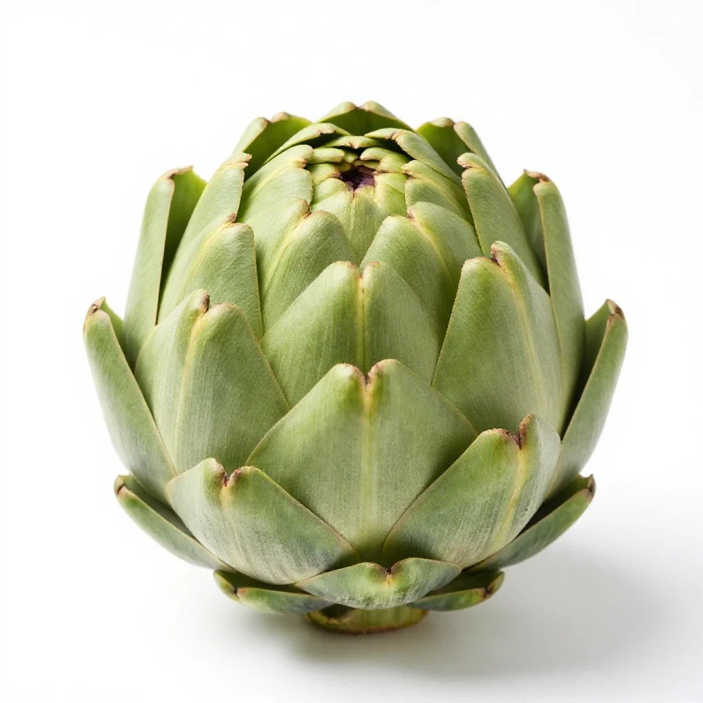 Globe artichoke isolated on a white background