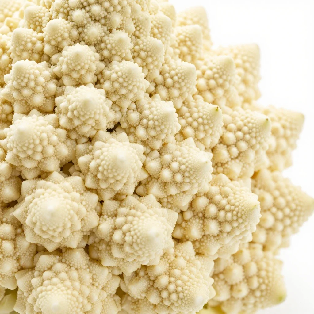 Head of romanesco isolated on a white background