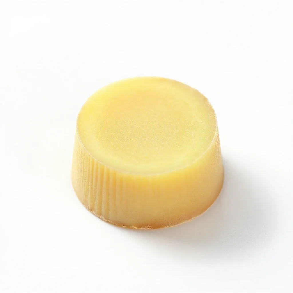 Knob of ginger isolated on a white background