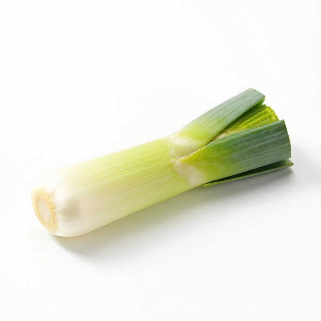 Leek isolated on a white background