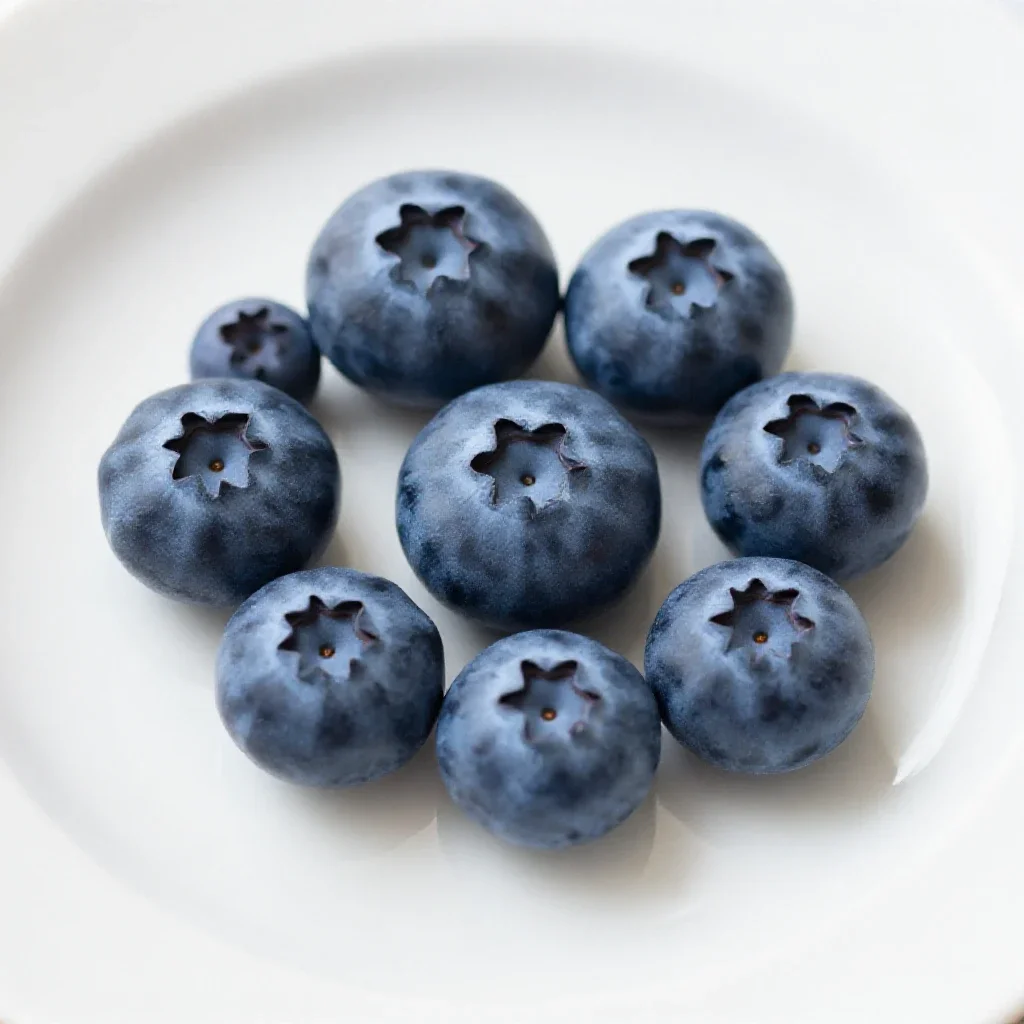 Punnet of blueberries isolated on a white background