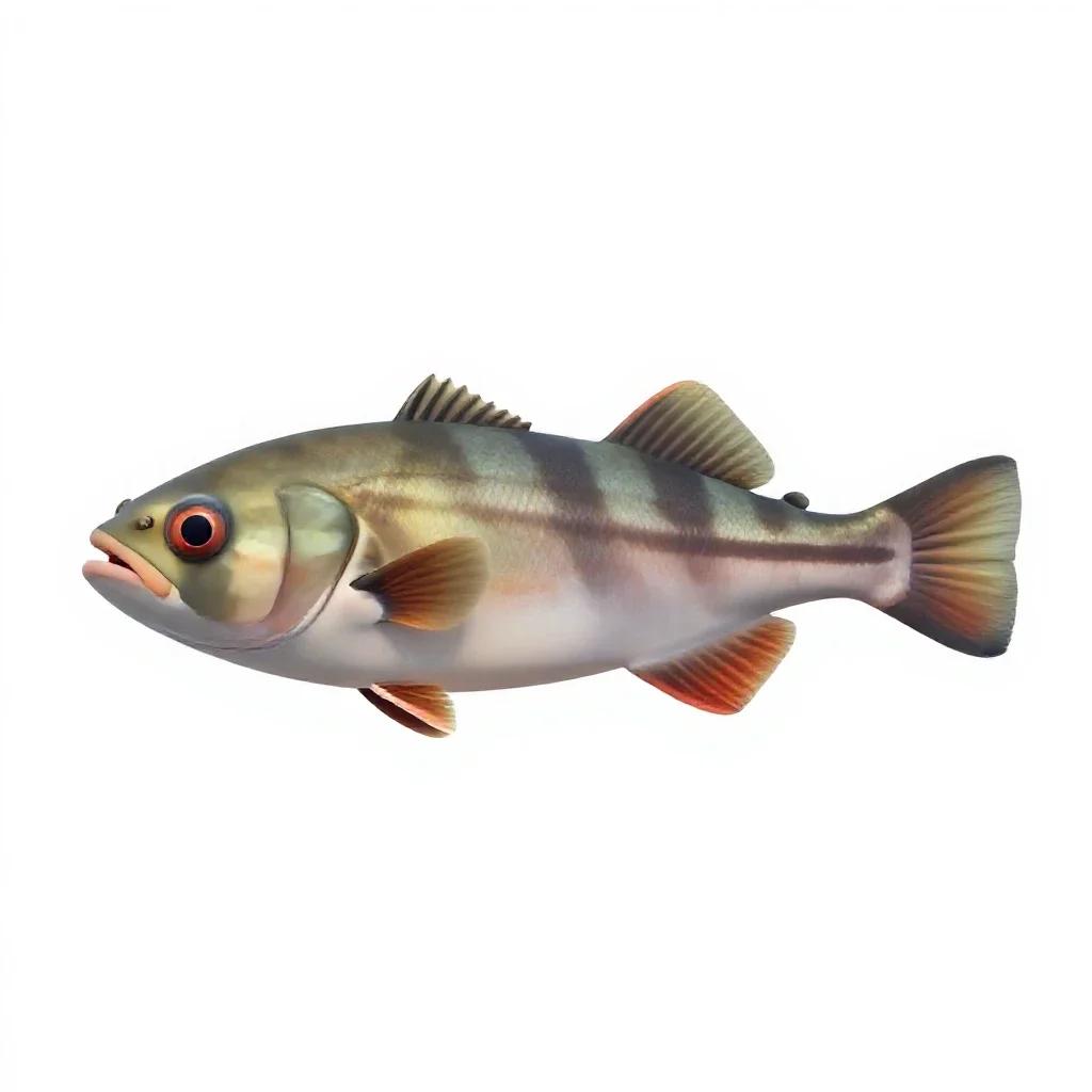 Barreleye fish isolated on a white background