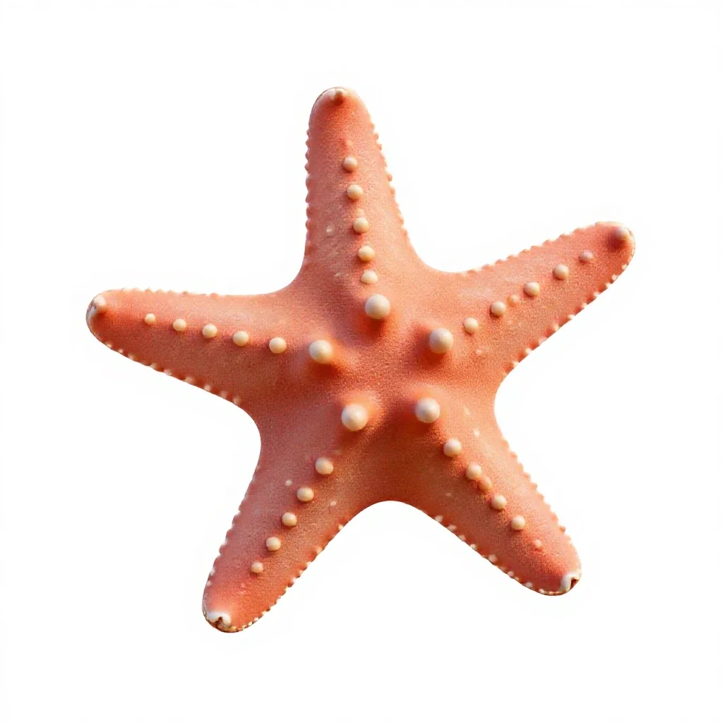 Brittle star isolated on a white background