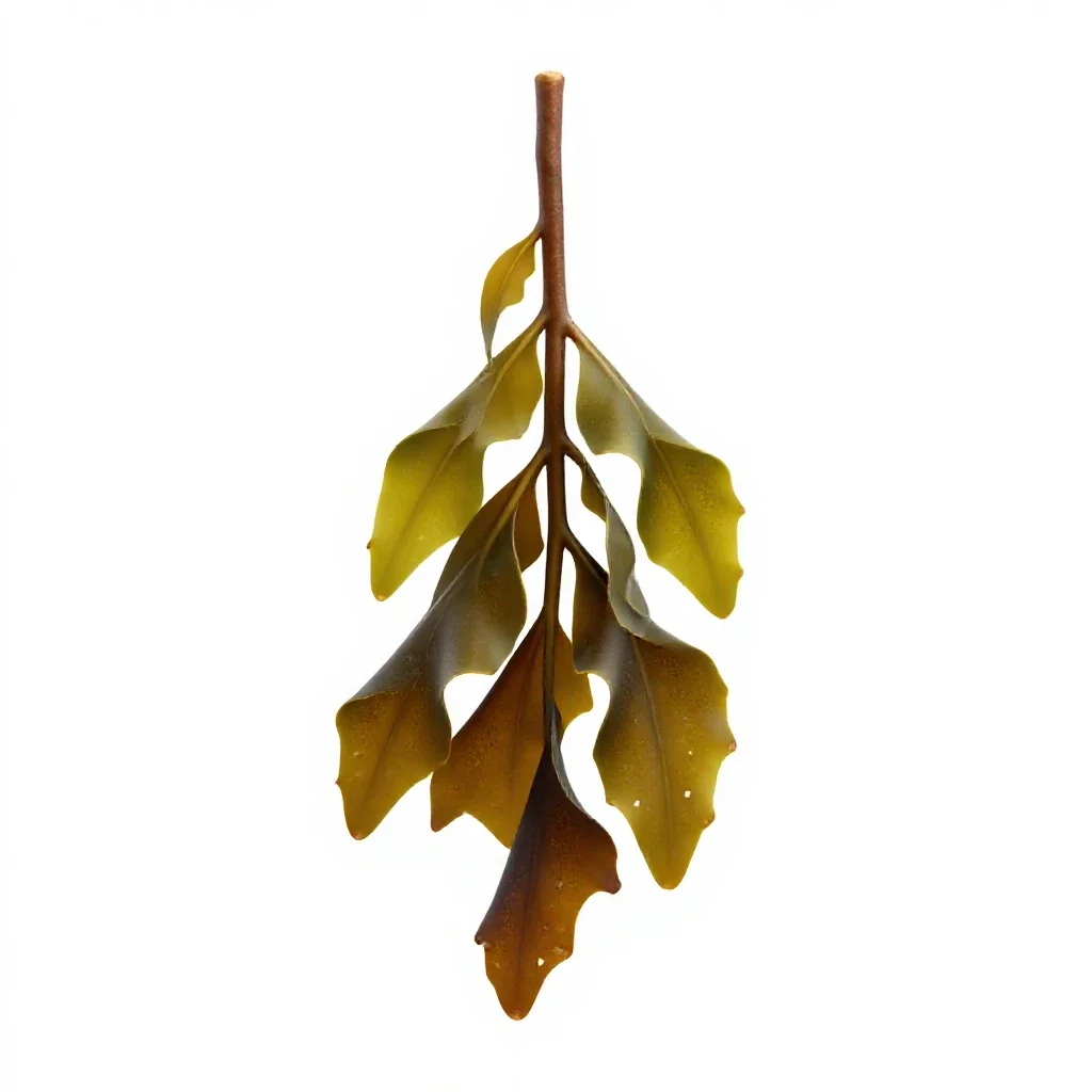 Kelp holdfast isolated on a white background