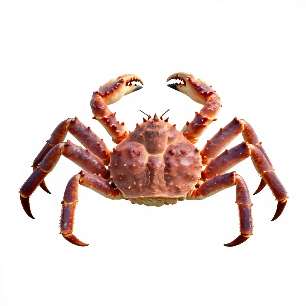 King crab isolated on a white background