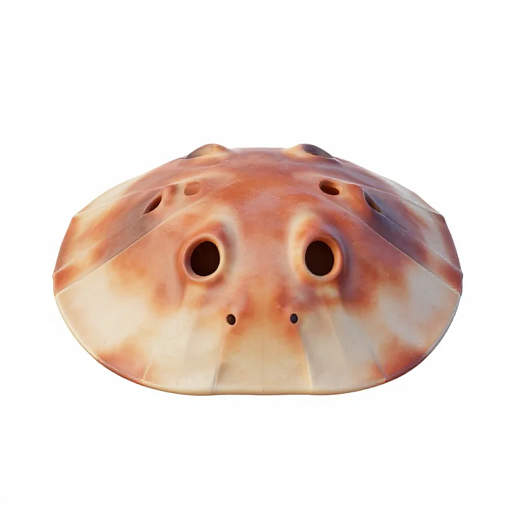 Sand dollar burrowing isolated on a white background