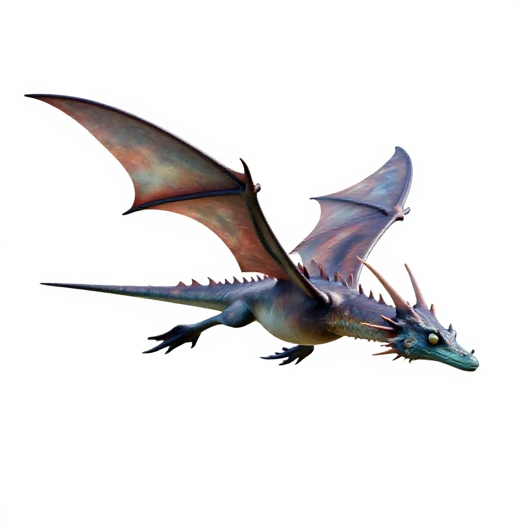 Seadragon isolated on a white background