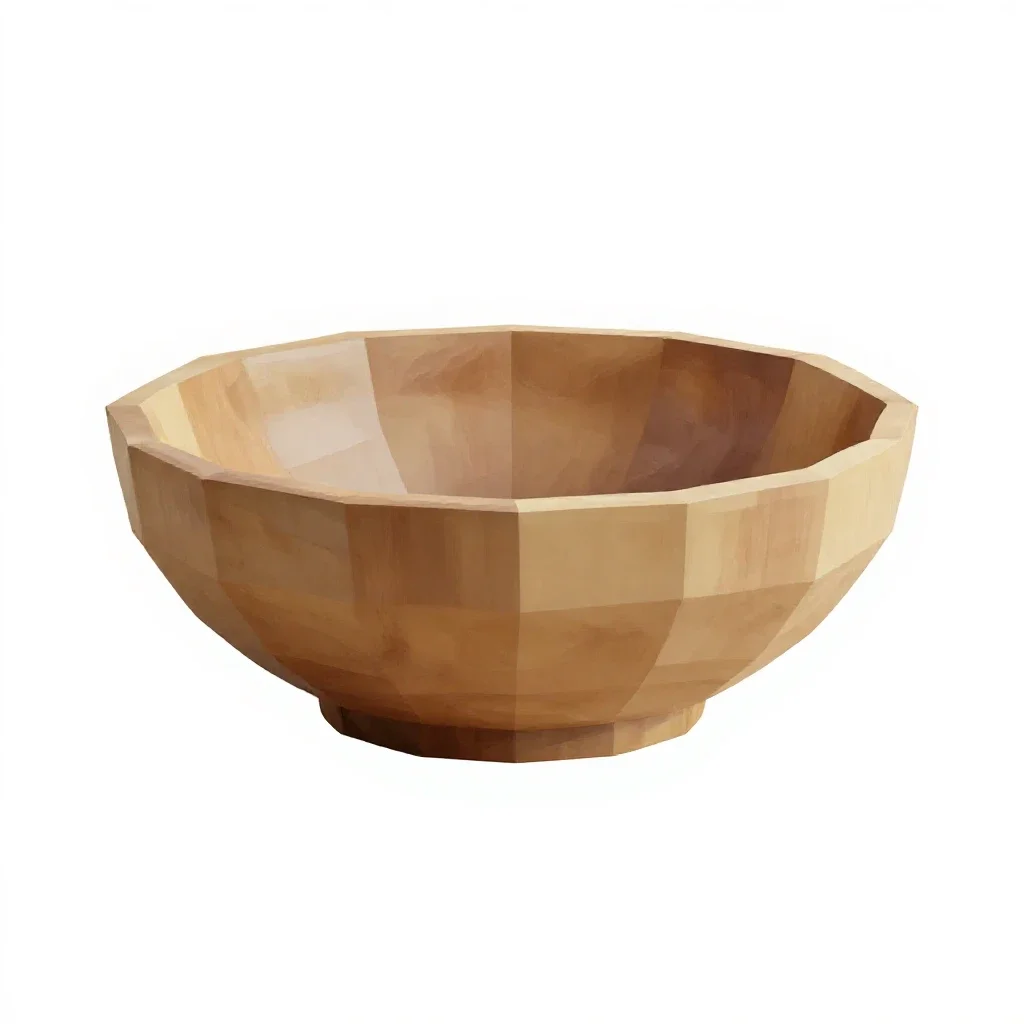 Footed fruit bowl isolated on a white background