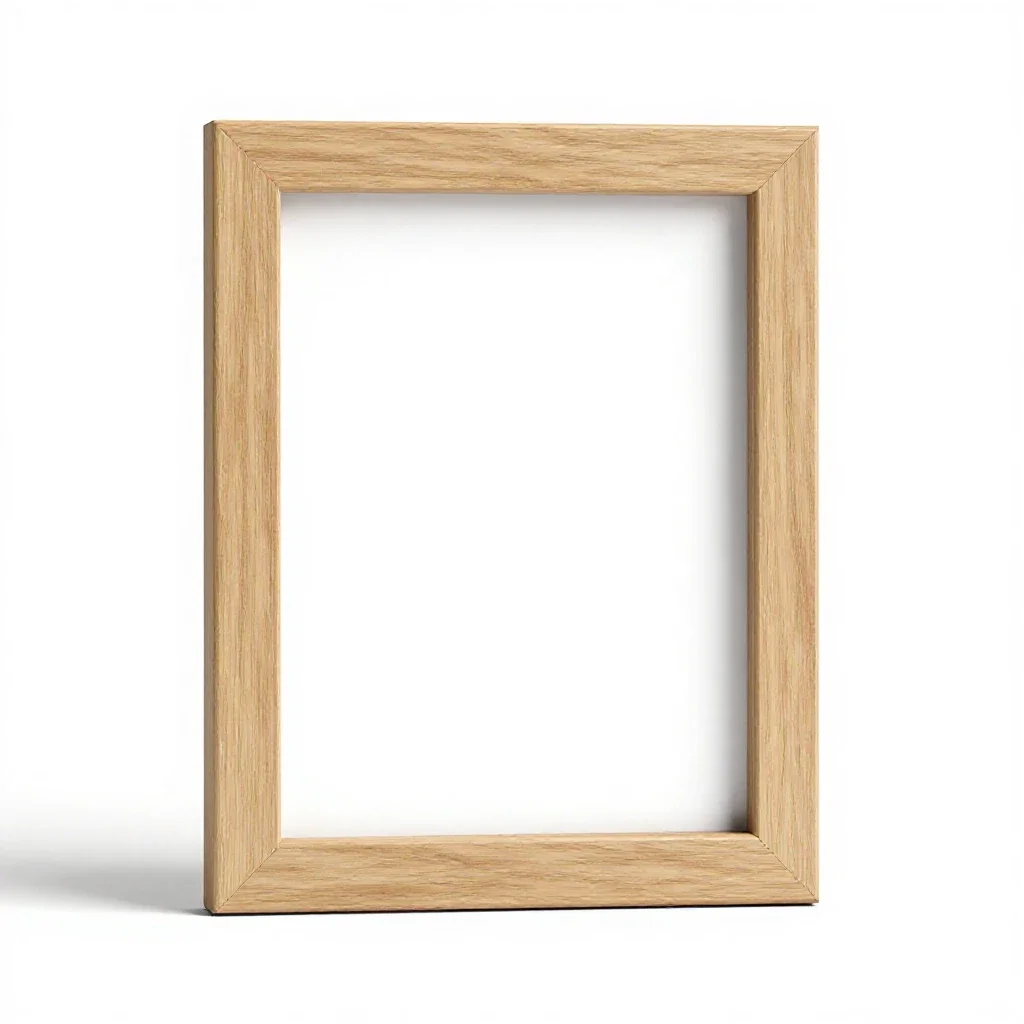 Freestanding photo frame isolated on a white background