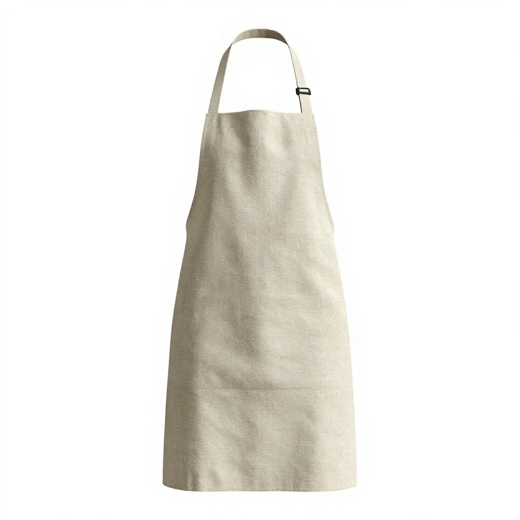 Linen apron isolated on a white background