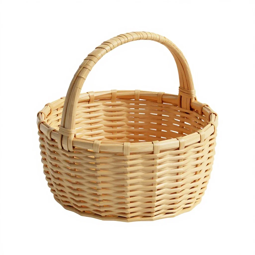 Sewing basket isolated on a white background