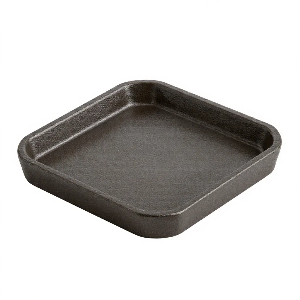 Trivet in cast iron isolated on a white background