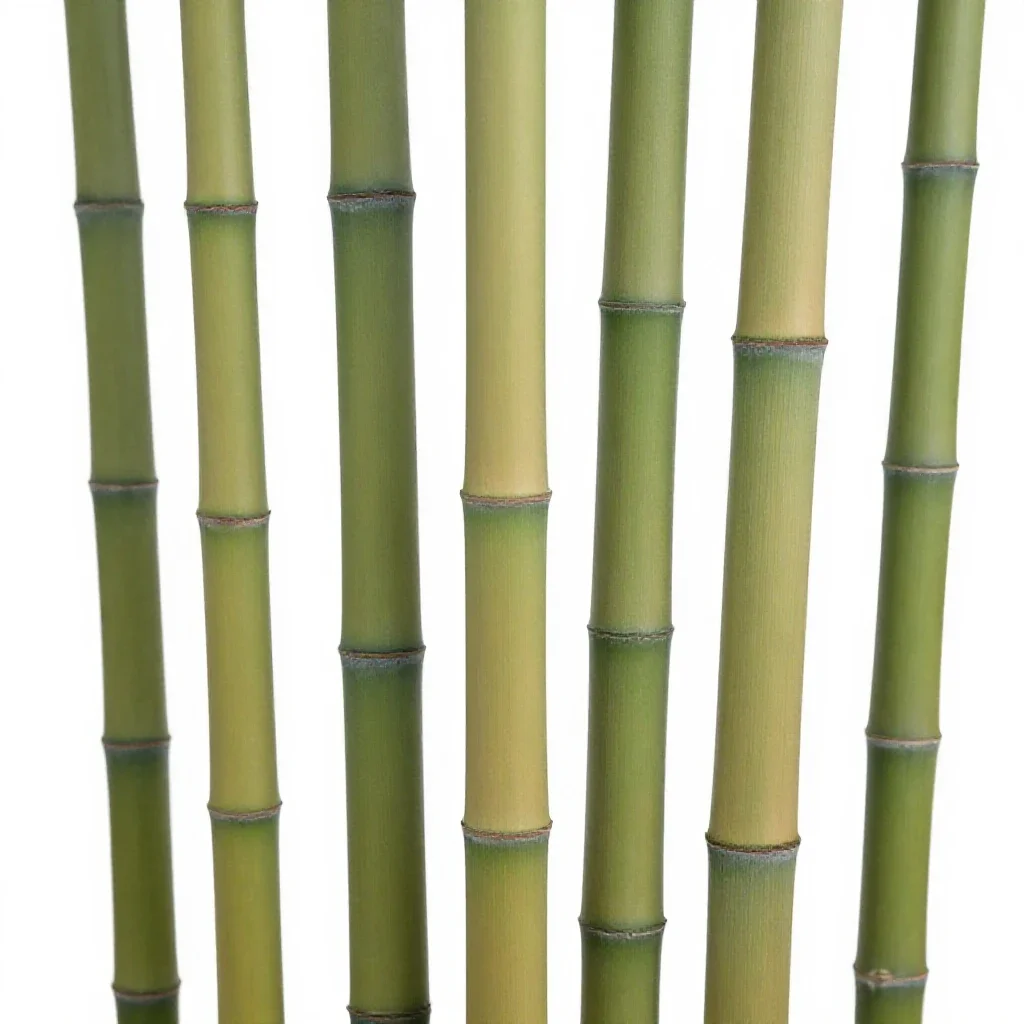 Bamboo grove isolated on a white background