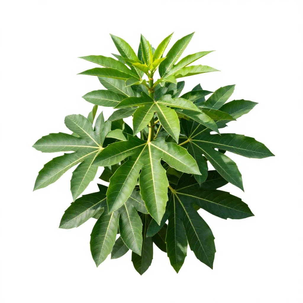 Cabbage tree isolated on a white background