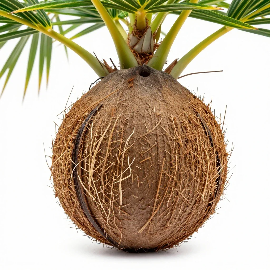 Coconut palm isolated on a white background
