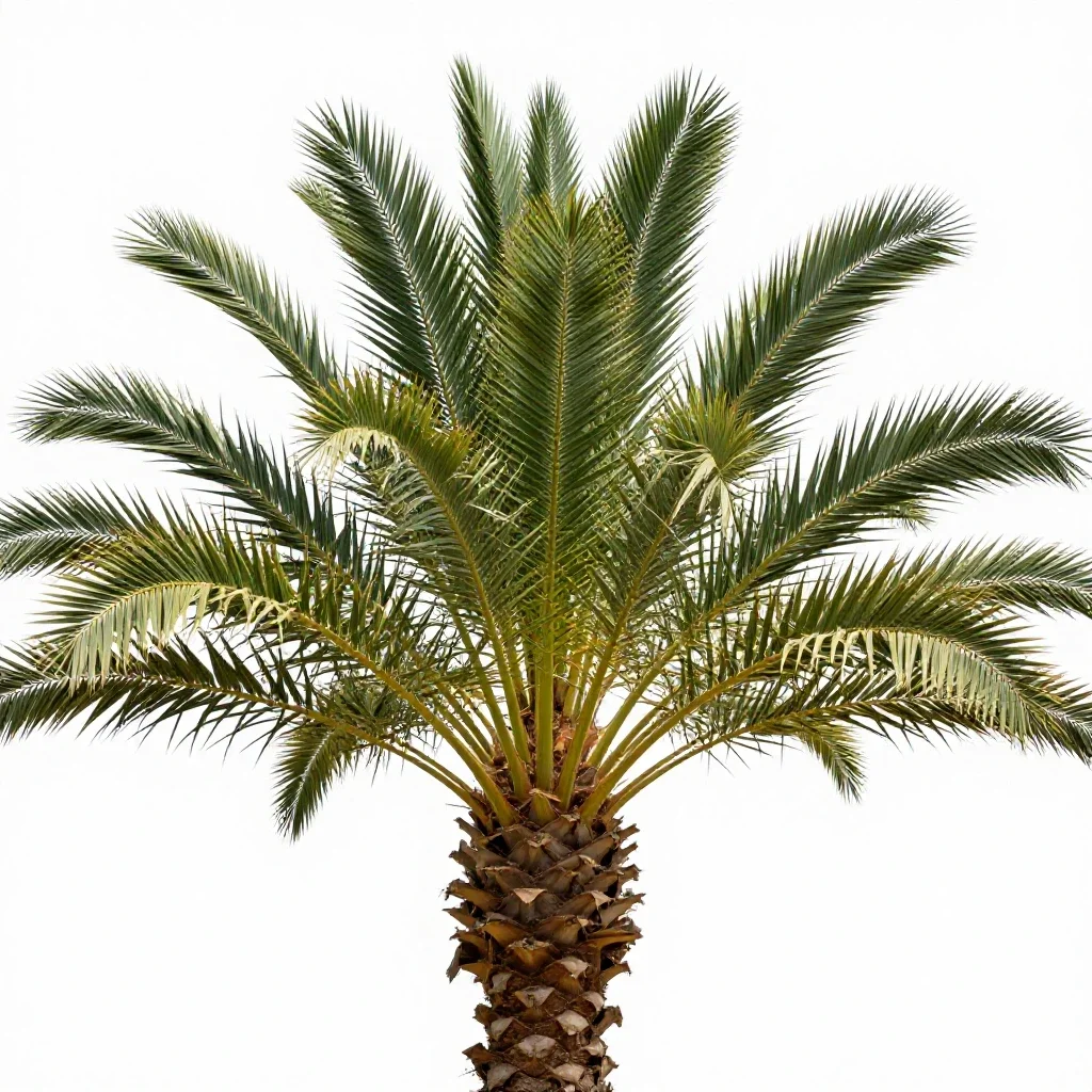 Date palm isolated on a white background