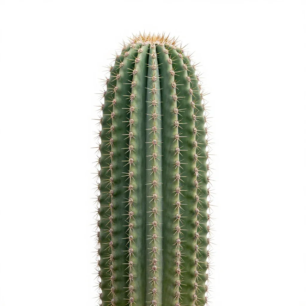 Saguaro cactus isolated on a white background