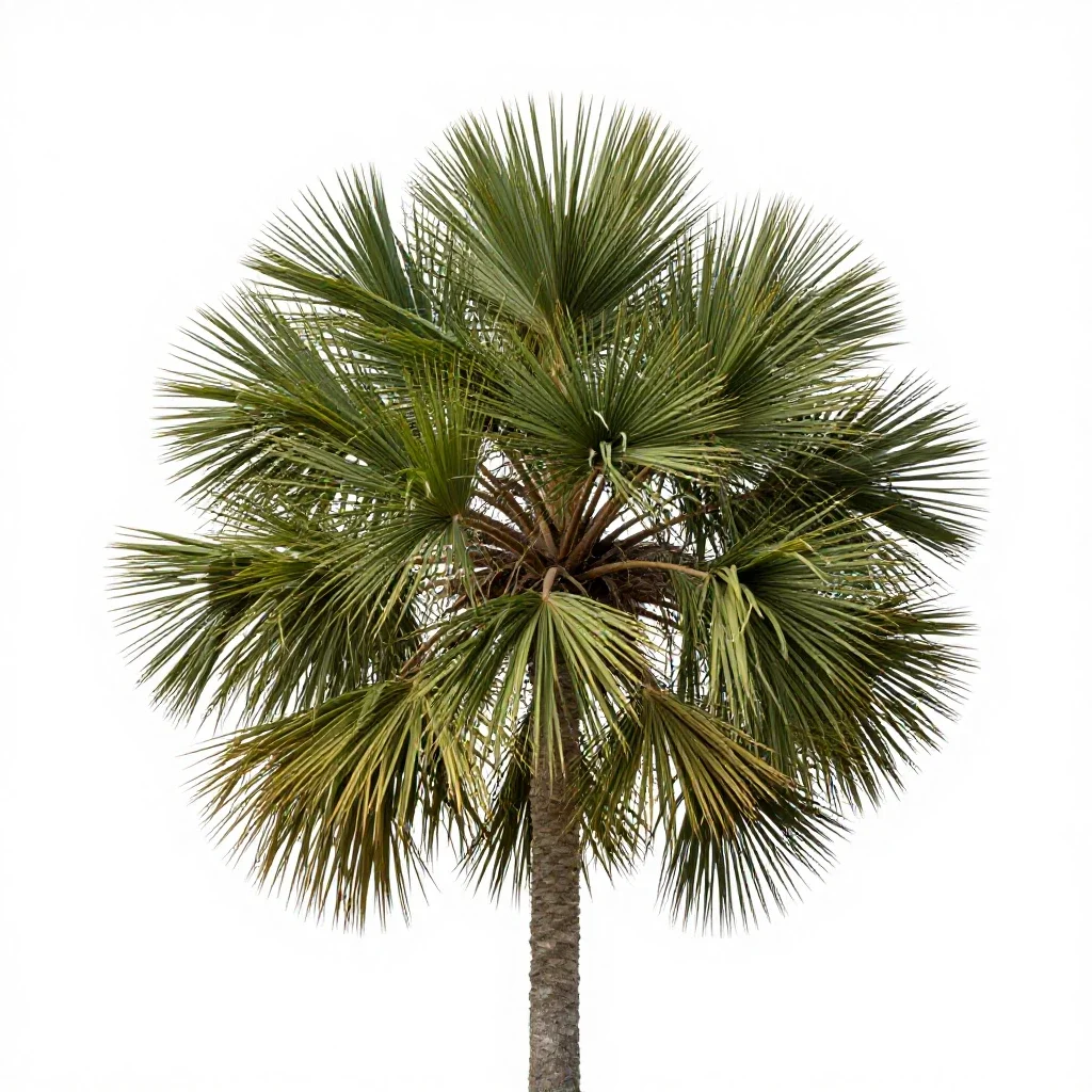 Totara isolated on a white background