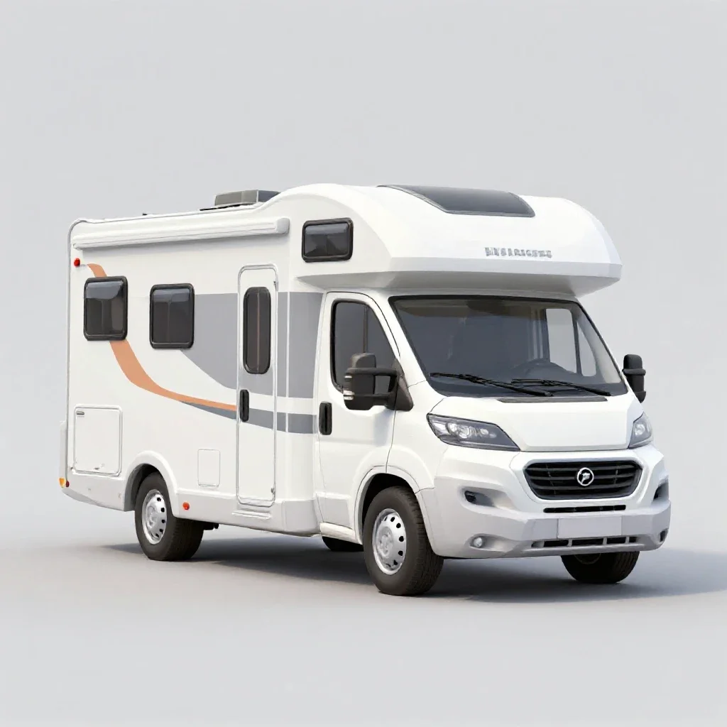Motorhome isolated on a white background