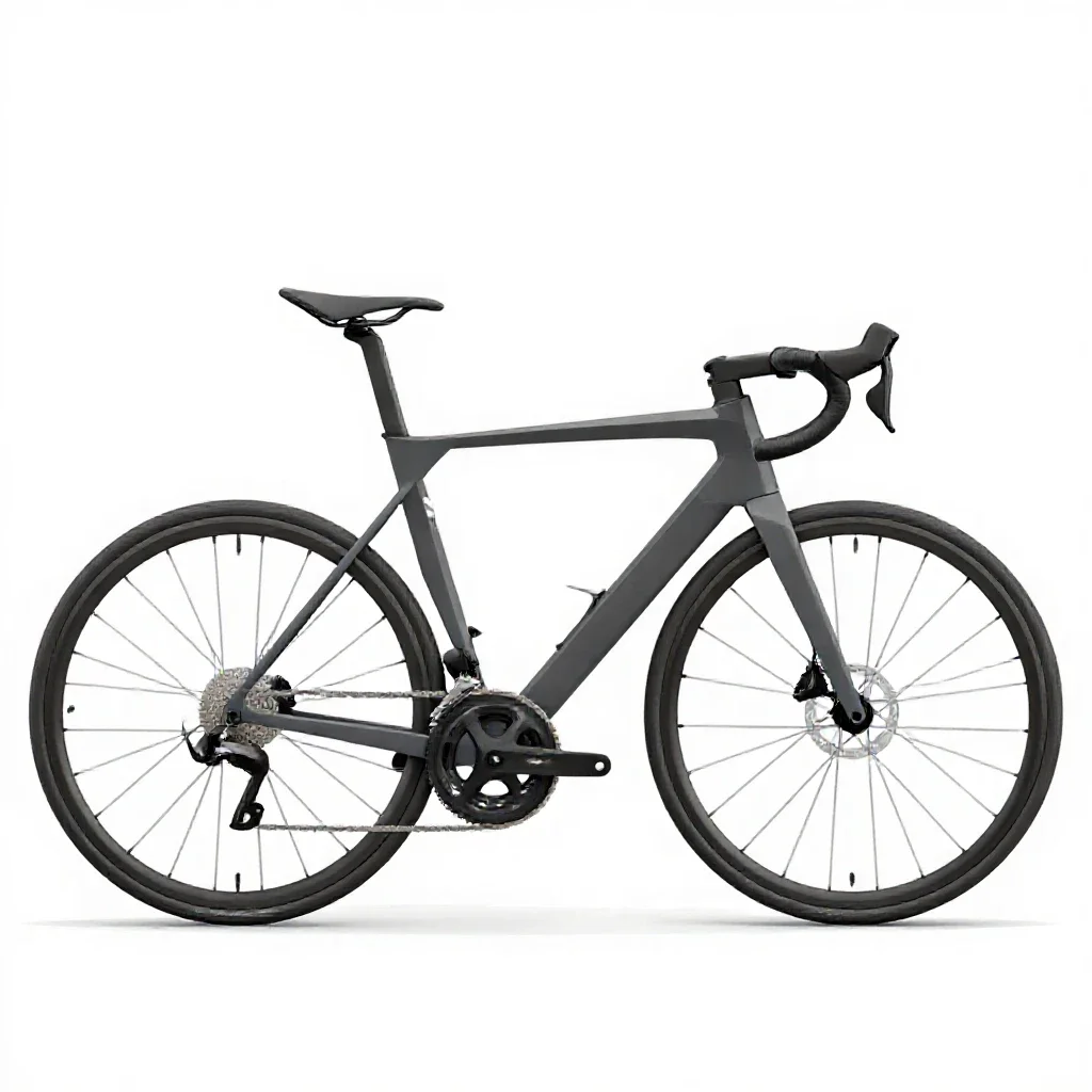 Road bicycle isolated on a white background