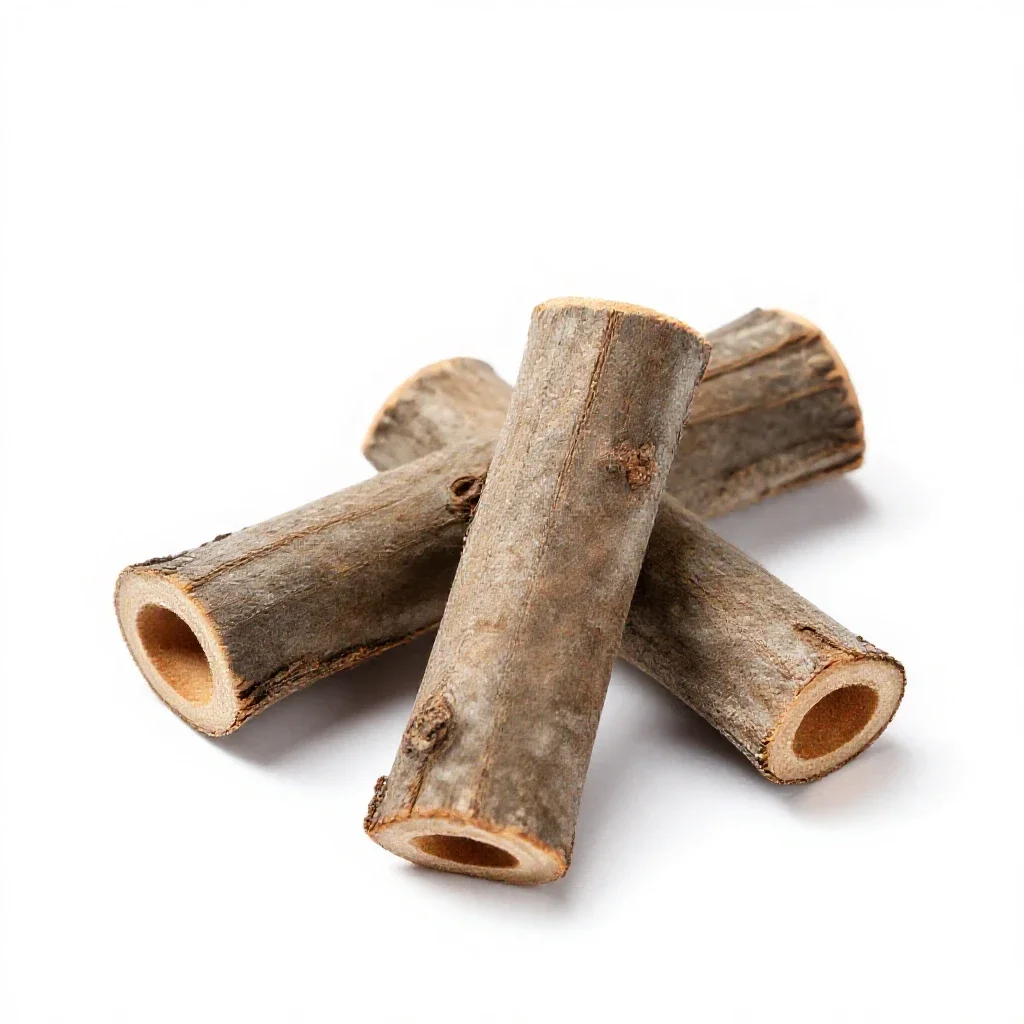 Cassia bark isolated on a white background