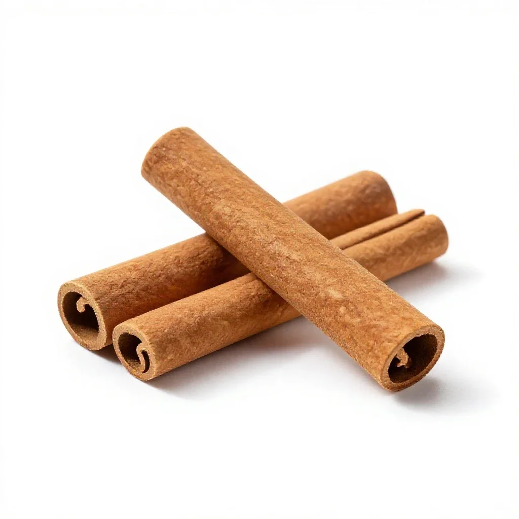 Cinnamon bark isolated on a white background
