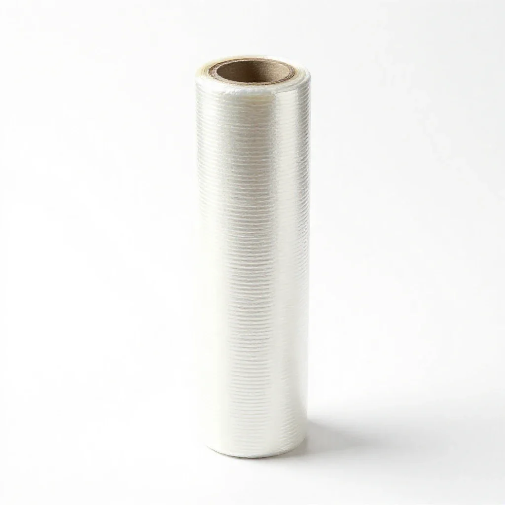 Cling film isolated on a white background