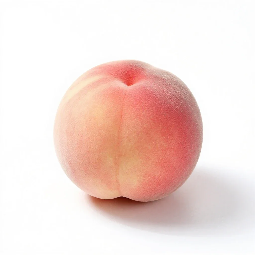 Peach pit isolated on a white background