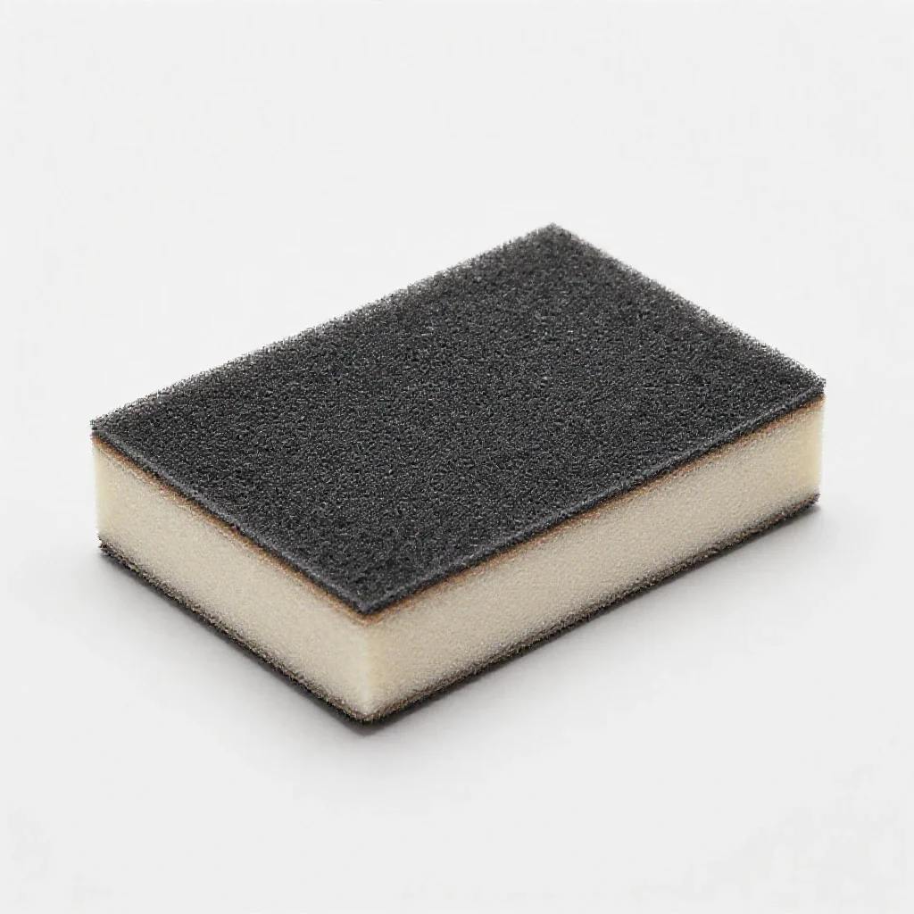 Scouring pad isolated on a white background