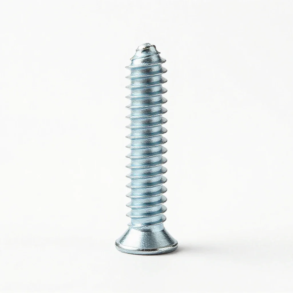Screw thread isolated on a white background