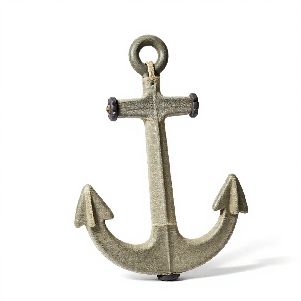 Sea anchor isolated on a white background