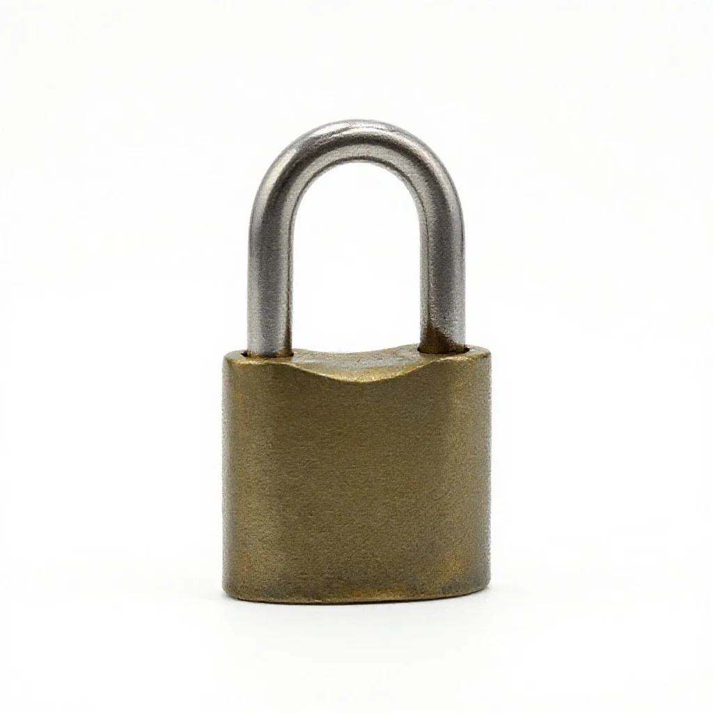 Shackle isolated on a white background